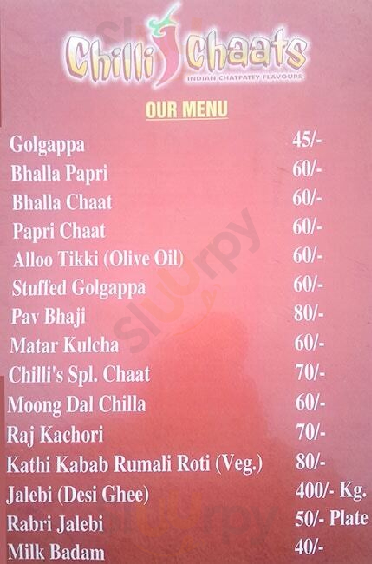 Chilli Chaats Panchkula Menu - 1