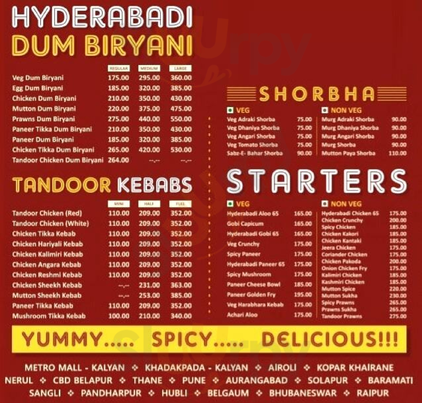 Hyderabadi Biryani Kalyan Menu - 1