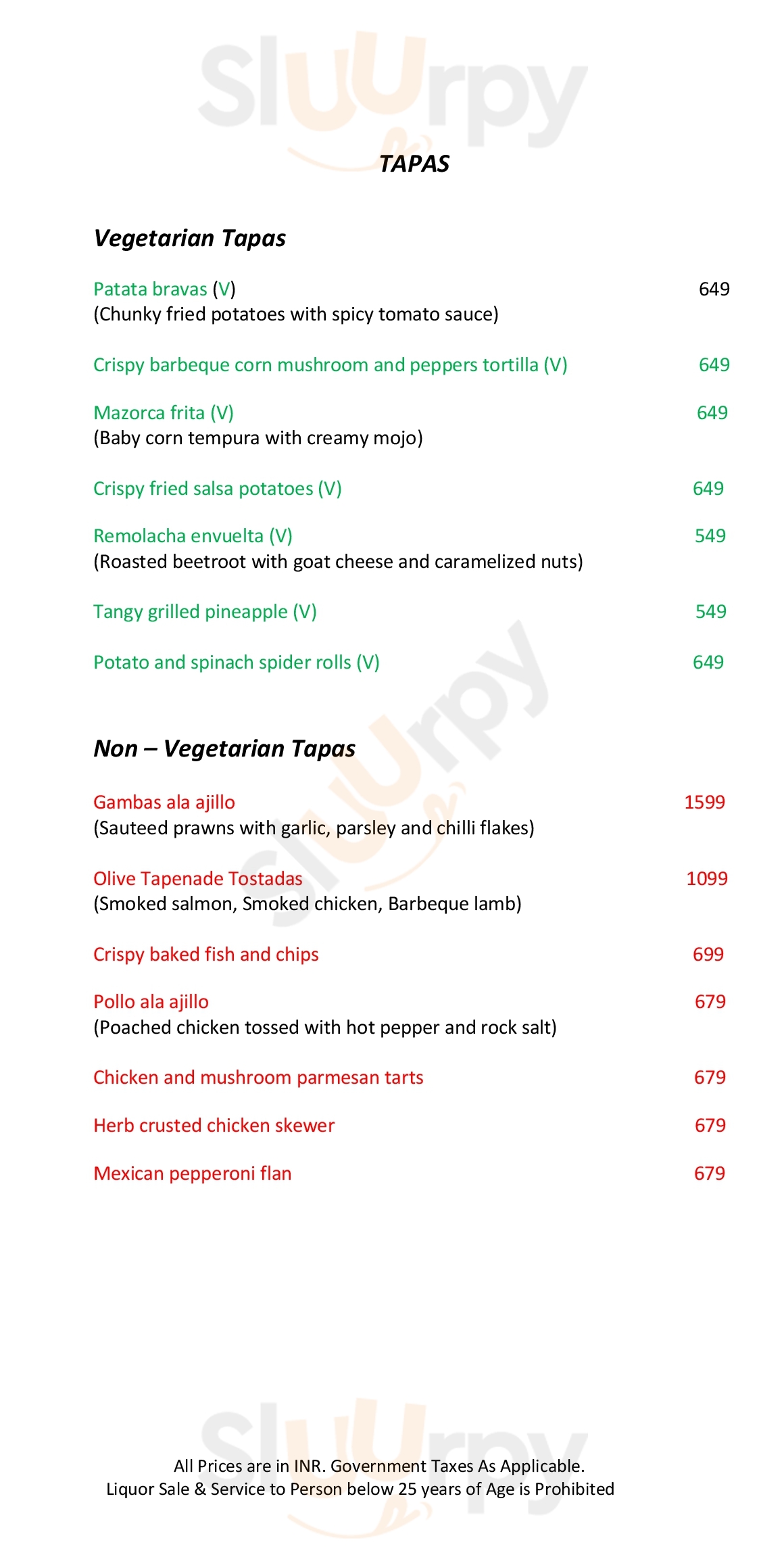 Paatra Agra Menu - 1