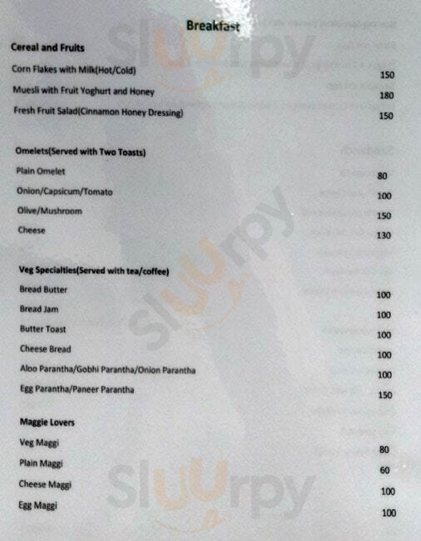 Cafe Live Manali Menu - 1