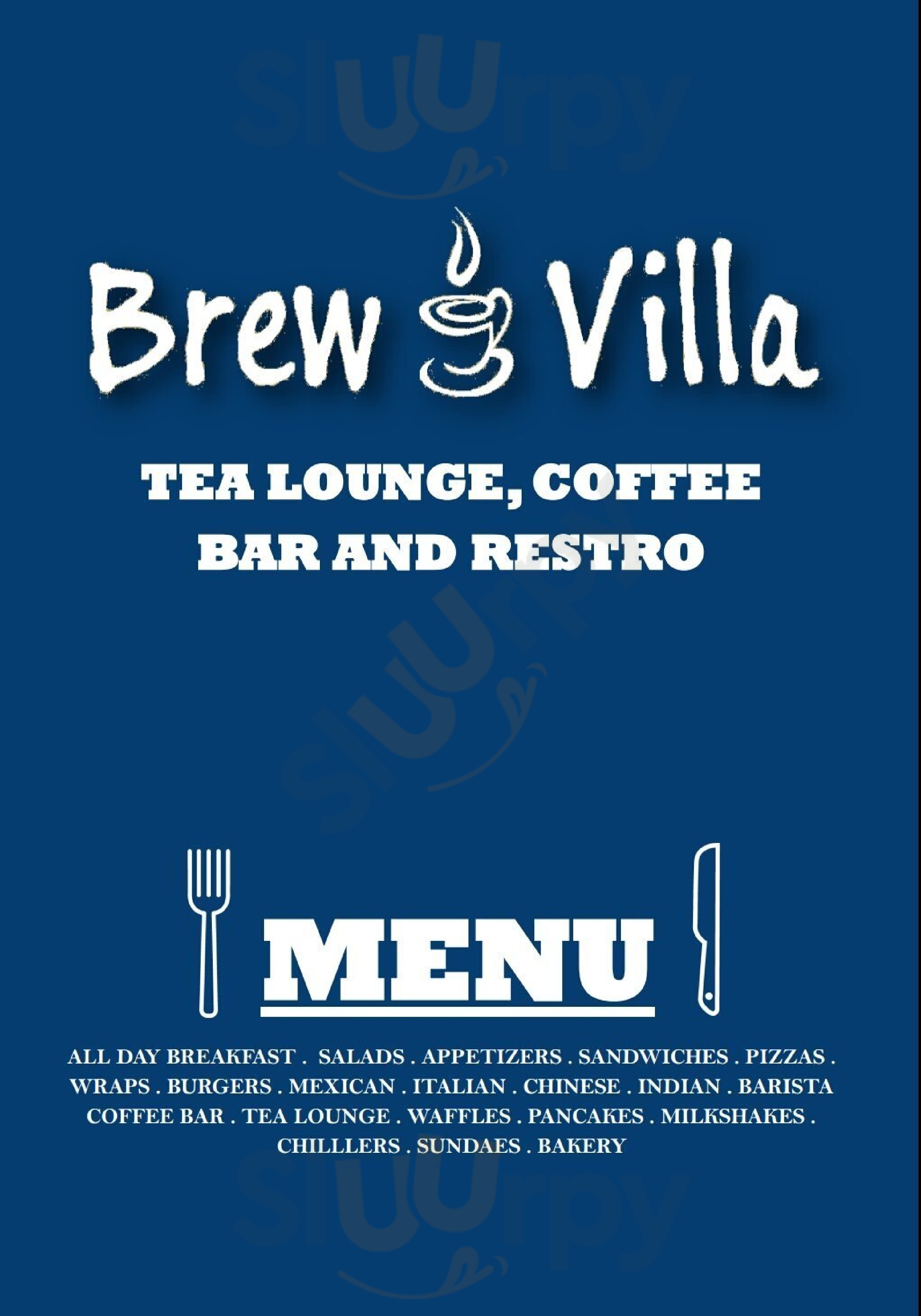 Brew Villa - Tea Lounge & Coffee Bar Udaipur Menu - 1