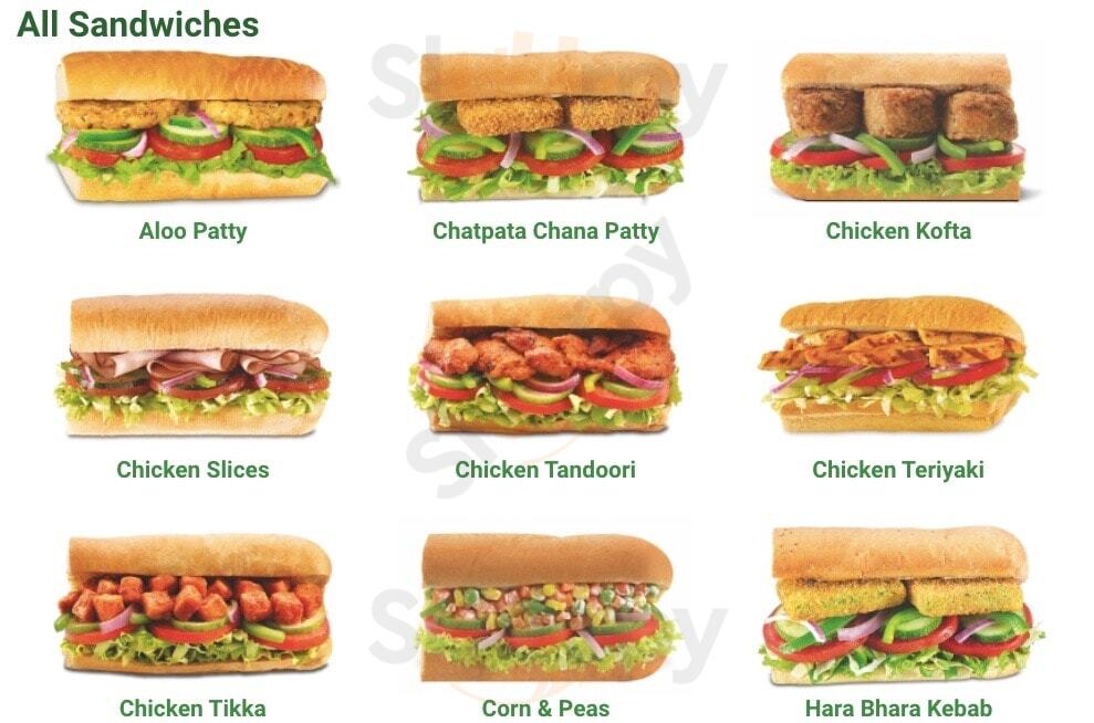 Subway Mysuru (Mysore) Menu - 1