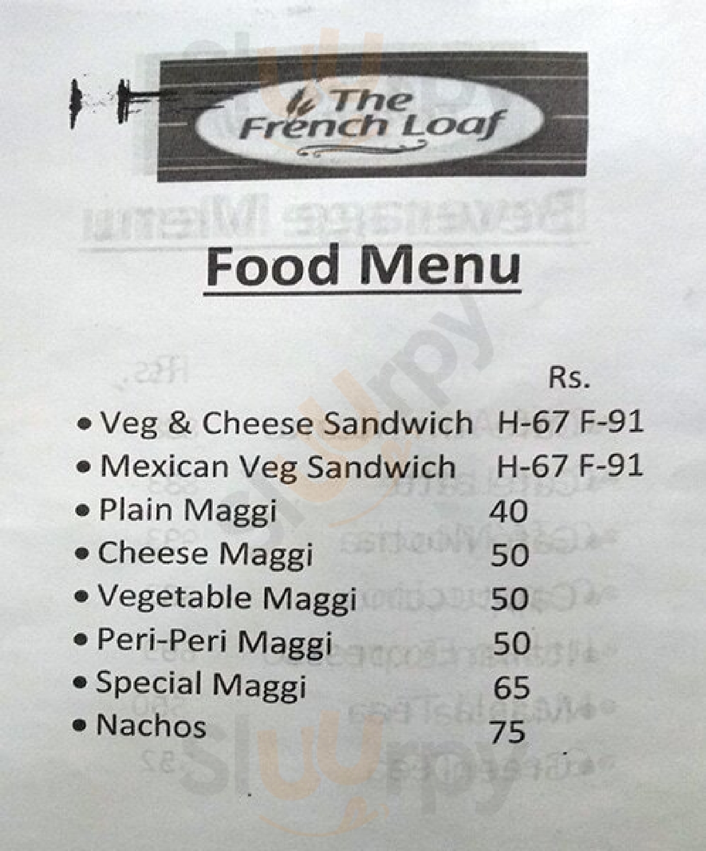 The French Loaf Howrah Menu - 1
