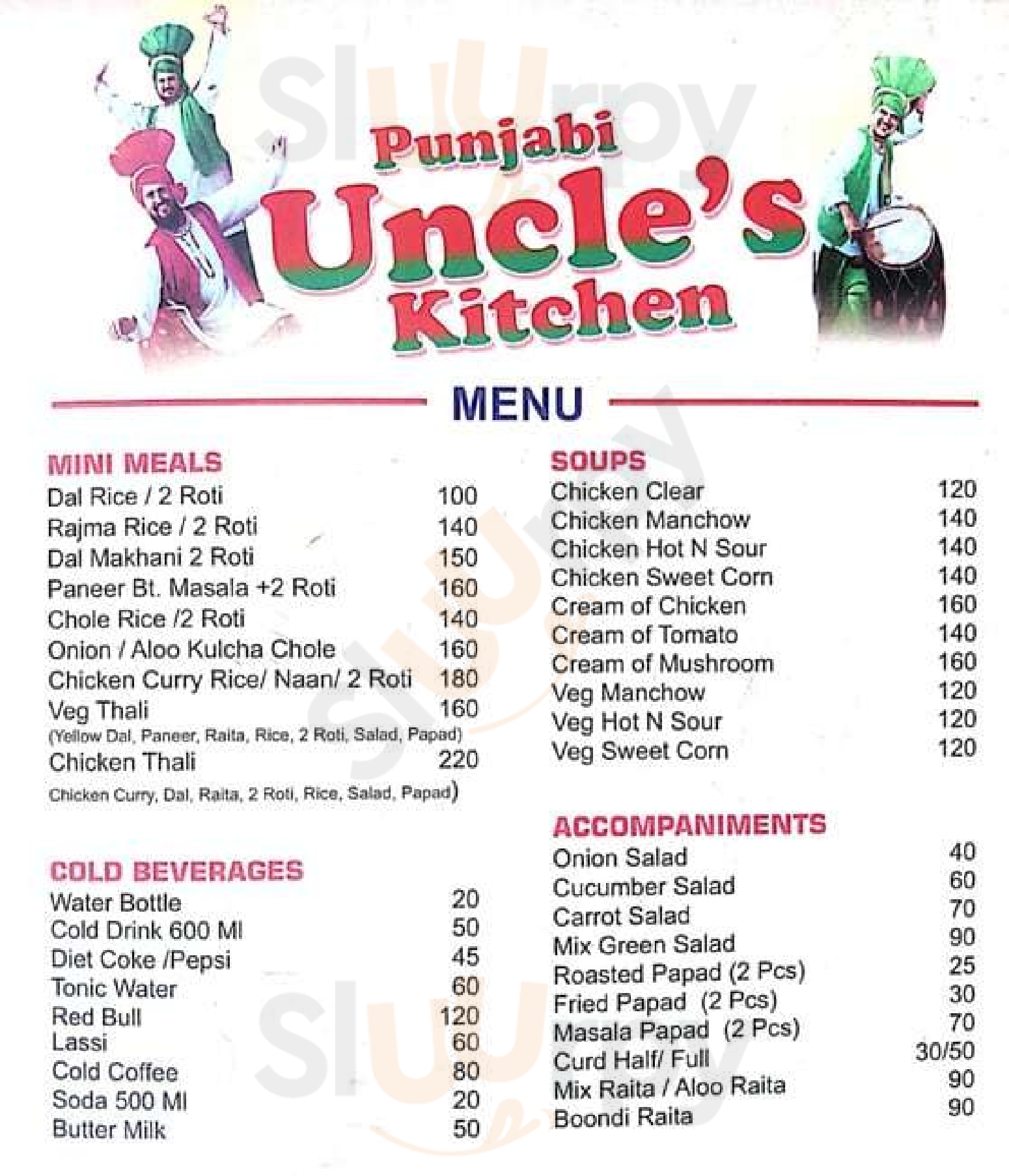 Punjabi Uncle's Kitchen Calangute Menu - 1