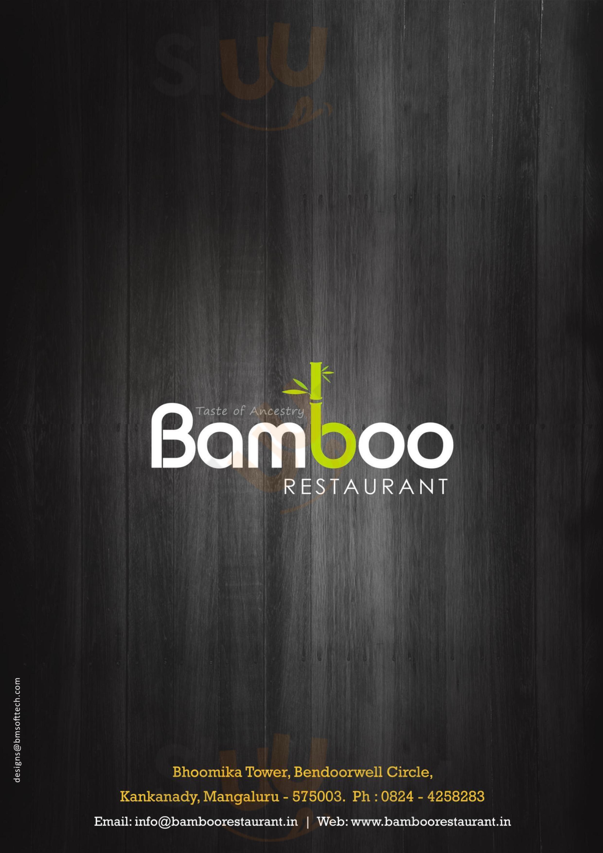 Bamboo Restaurant Mangalore Menu - 1