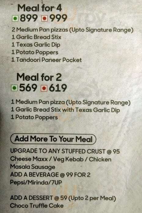 Pizza Hut Bhopal Menu - 1