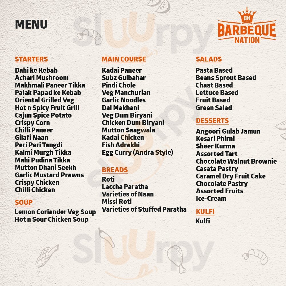 Barbeque Nation Ranchi Menu - 1