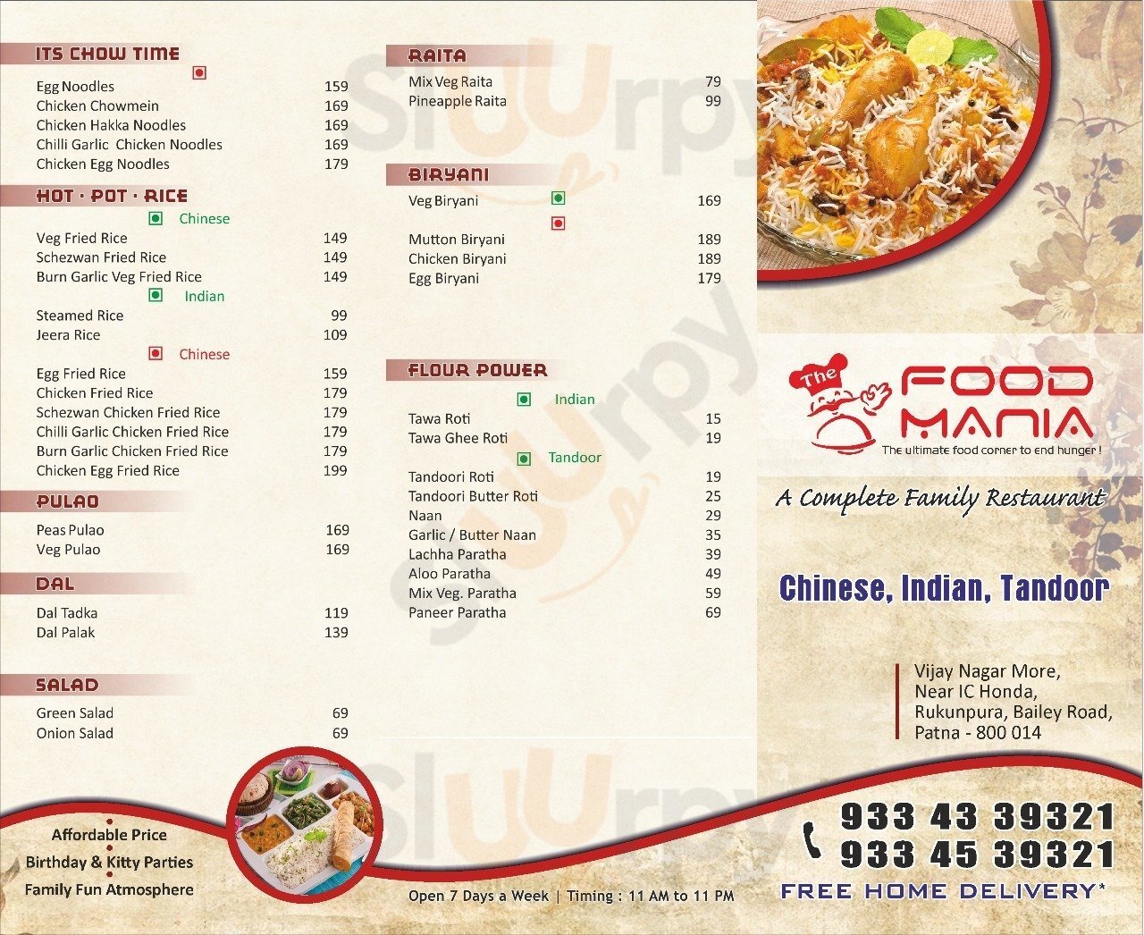 The Food Mania Patna Menu - 1