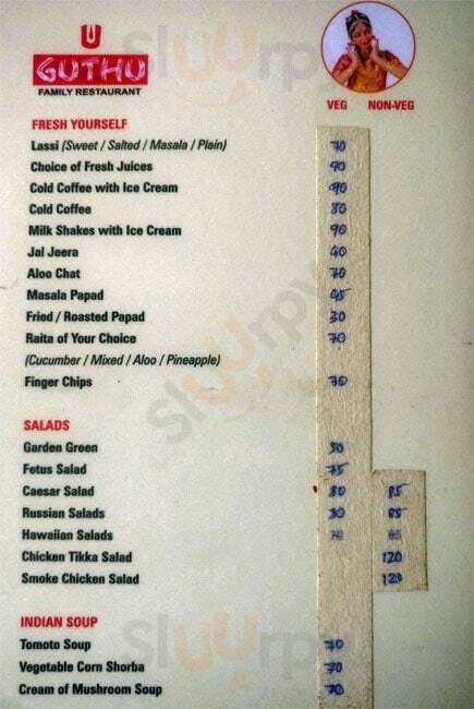 Guthu Hospitality Bar & Restaurant Mangalore Menu - 1