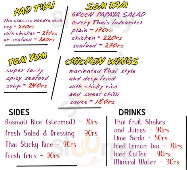 Coco's Kitchen - Thai Street Food Siolim Menu - 1