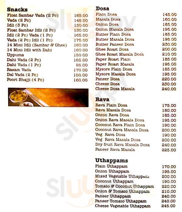 Sundarams South Indian Food Panchkula Menu - 1