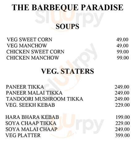 The Barbeque Paradise Panchkula Menu - 1
