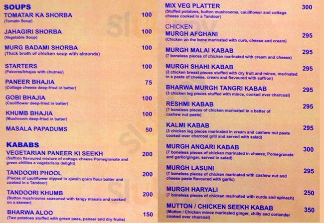 Sheetal The Indian Restaurant Candolim Menu - 1
