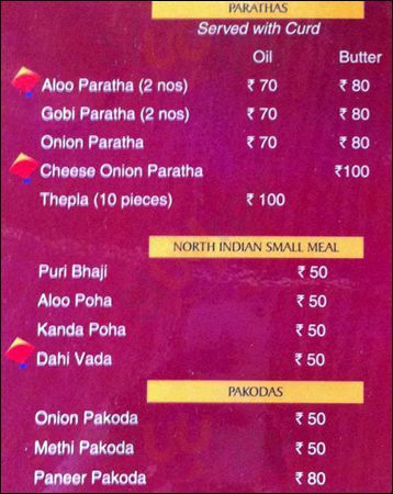 Egg Spectation Calangute Menu - 1