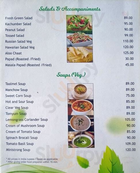 Tulsi Leaf Indian Cuisine Restaurant Udaipur Menu - 1