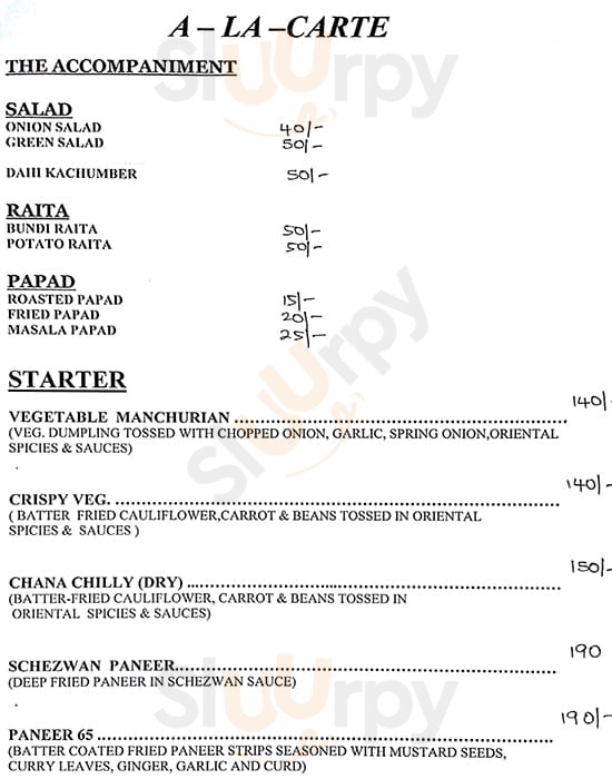 Jagat Restaurant Nagpur Menu - 1