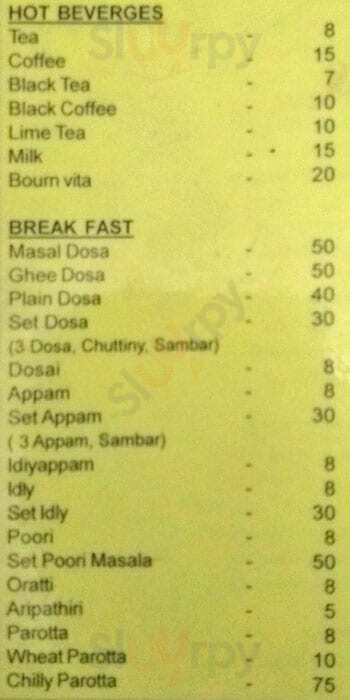 Saaya Restaurant Thiruvananthapuram (Trivandrum) Menu - 1