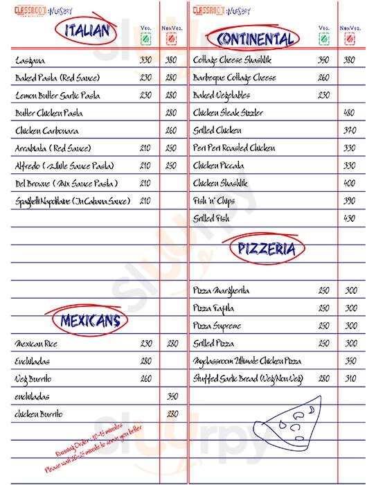 My Classroom Cafe Bhopal Menu - 1