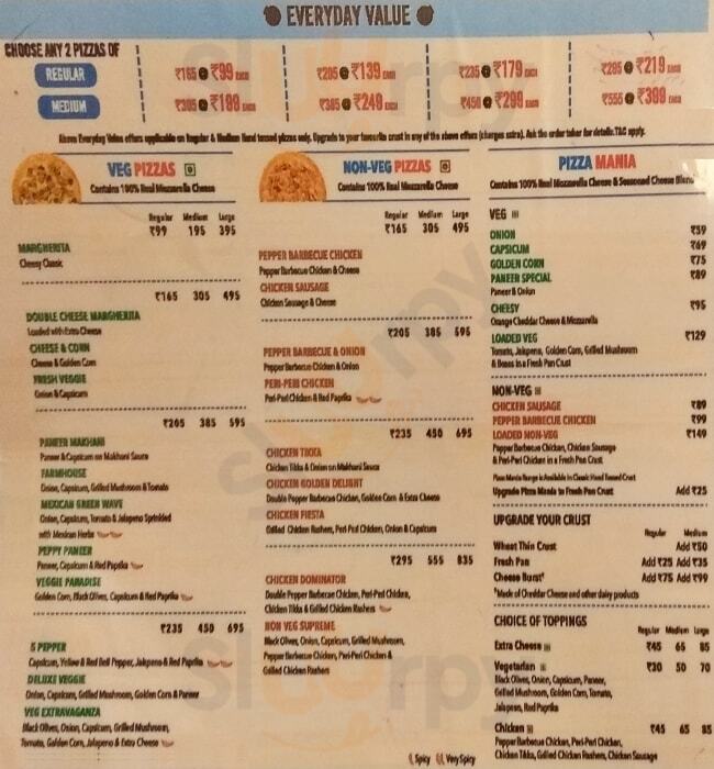 Domino's Restaurant Bhubaneswar Menu - 1