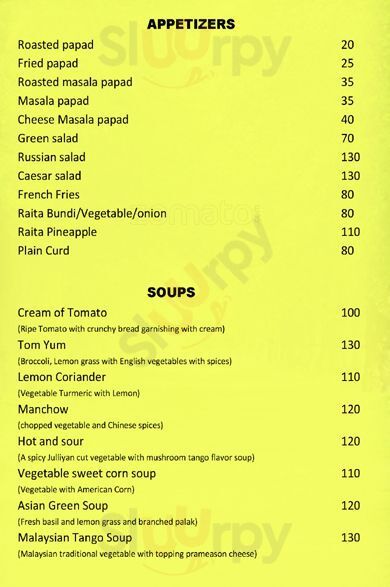 N-joy Pure Veg Restaurant Udaipur Menu - 1