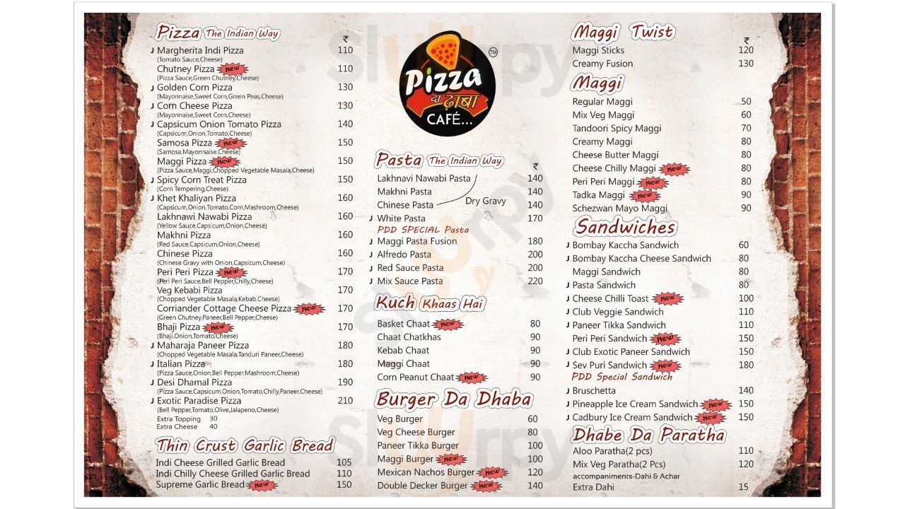 Pizza Da Dhaba Cafe Surat Menu - 1