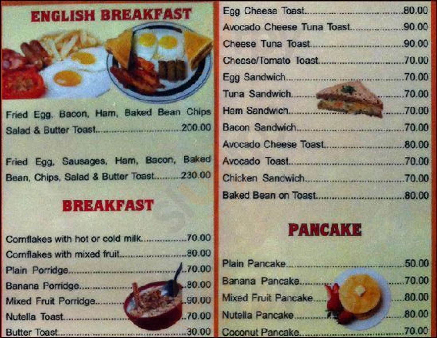 Manuel's Shack Anjuna Menu - 1