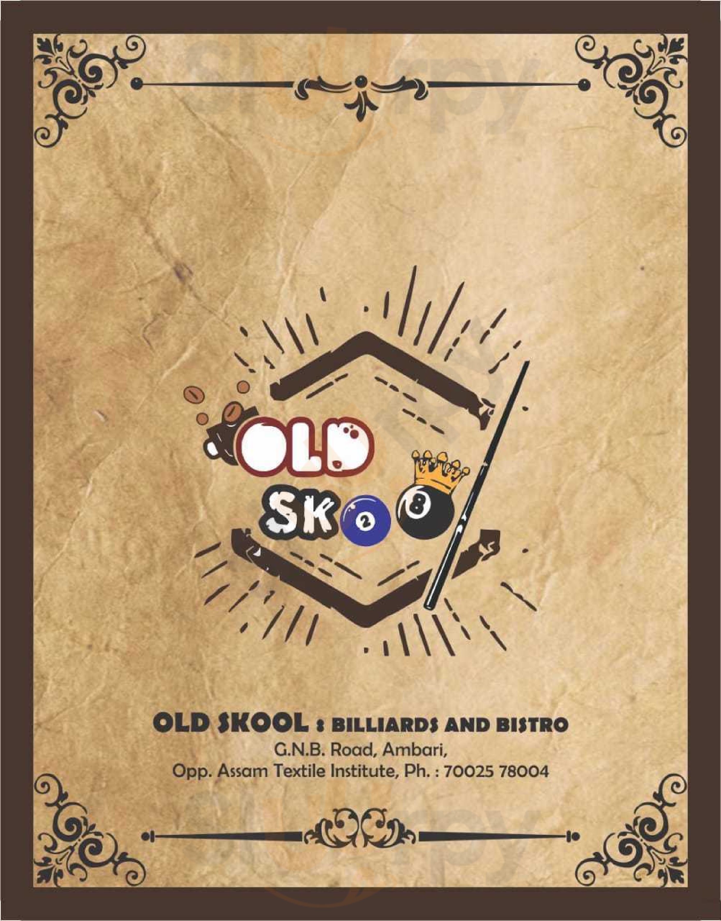 Old Skool Cafe - Billiards & Bistro Guwahati Menu - 1