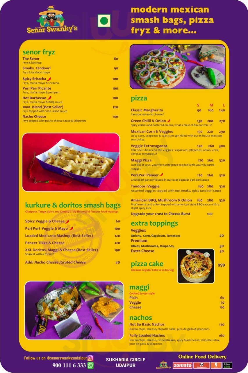 Senor Swanky's Udaipur Menu - 1