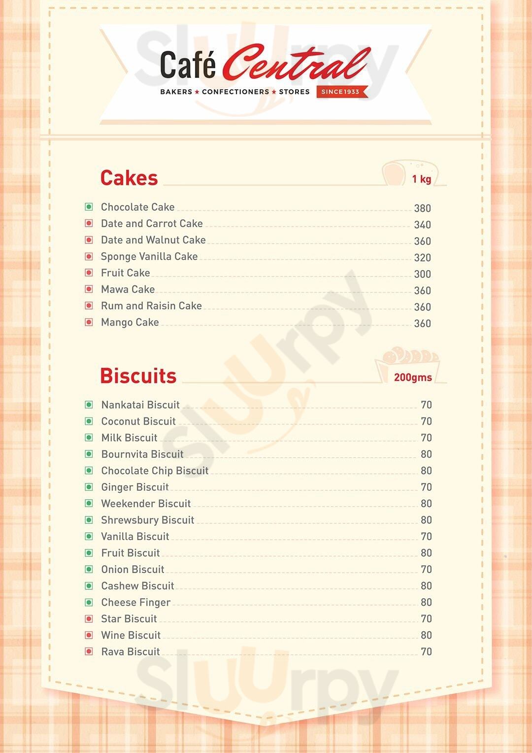 Cafe Central Porvorim Menu - 1