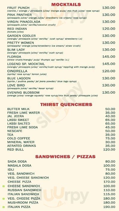 The Legend Restaurant Dombivli Menu - 1