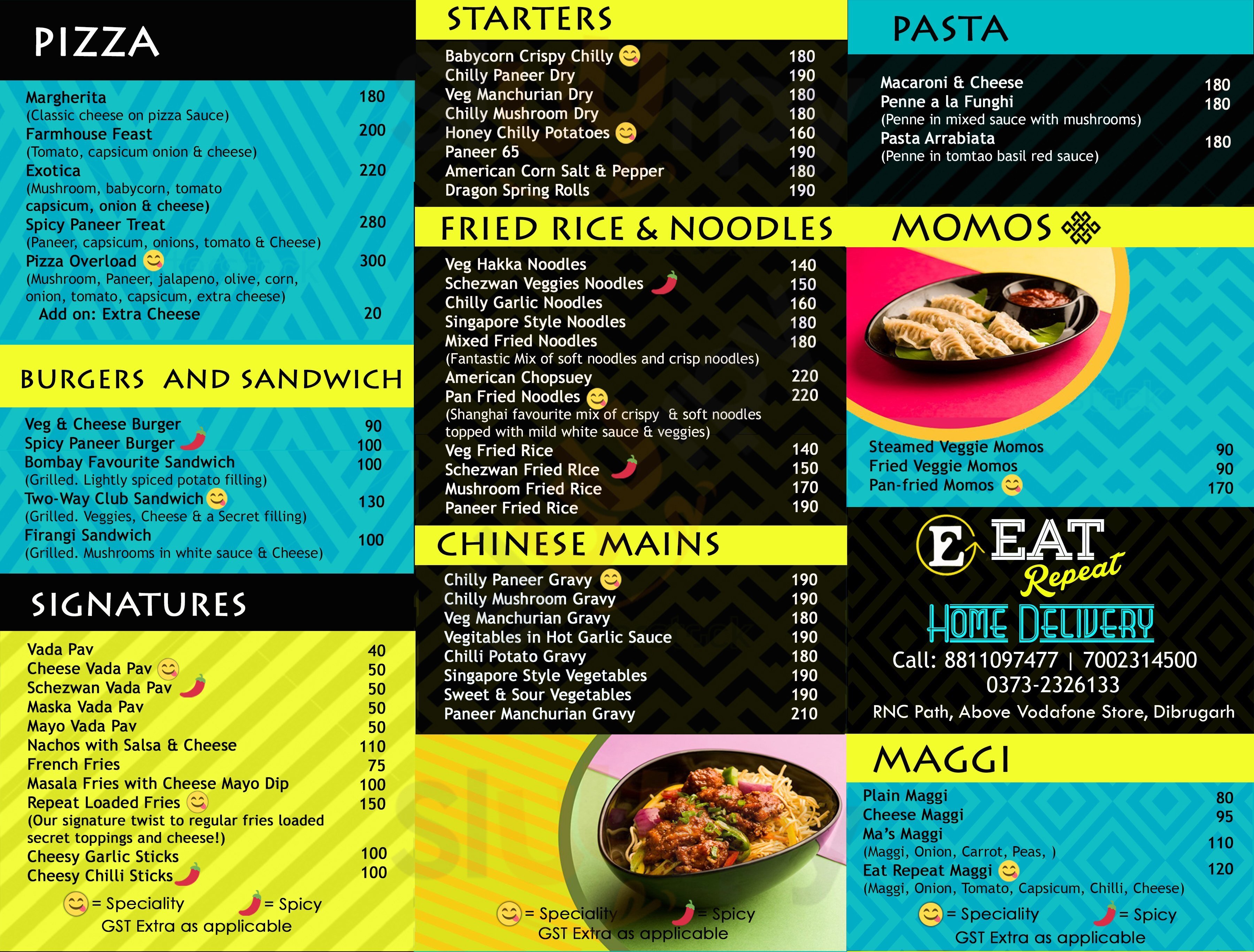 Eat Repeat Dibrugarh Menu - 1