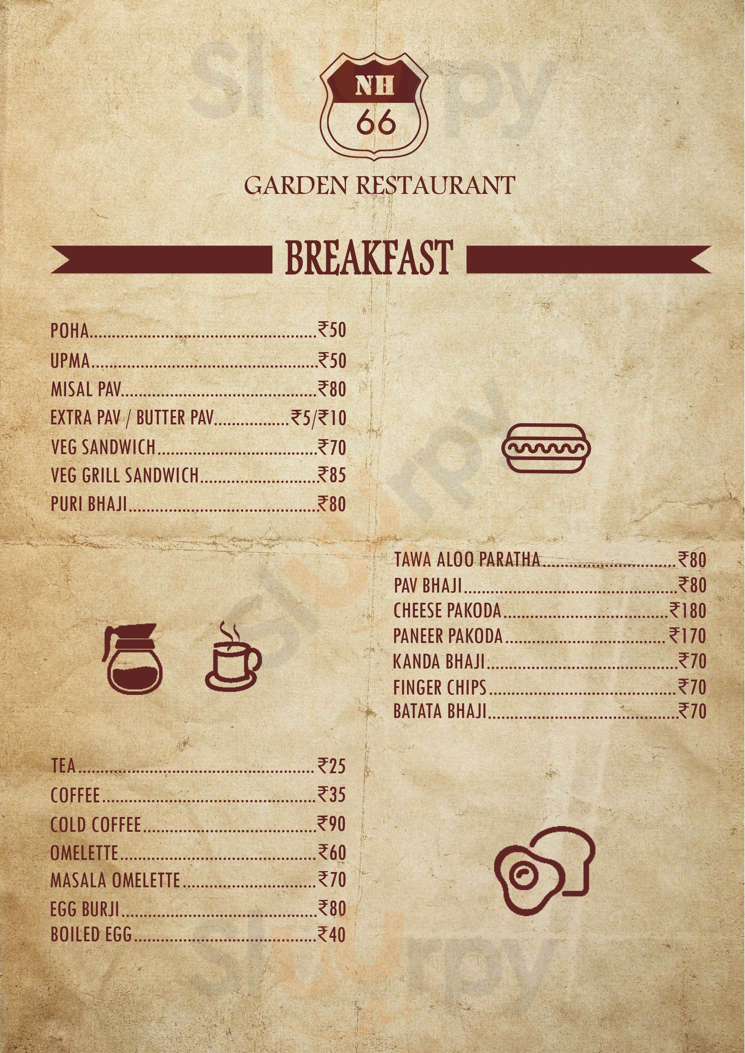 Nh 66 Garden Restaurant Alibaug Menu - 1