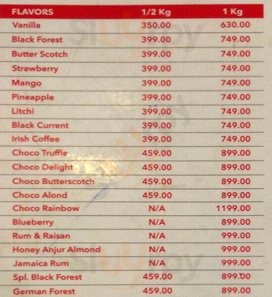 Cake Square Tambaram Menu - 1