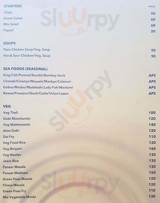 Avinay Bar And Restaurant Nerul Menu - 1