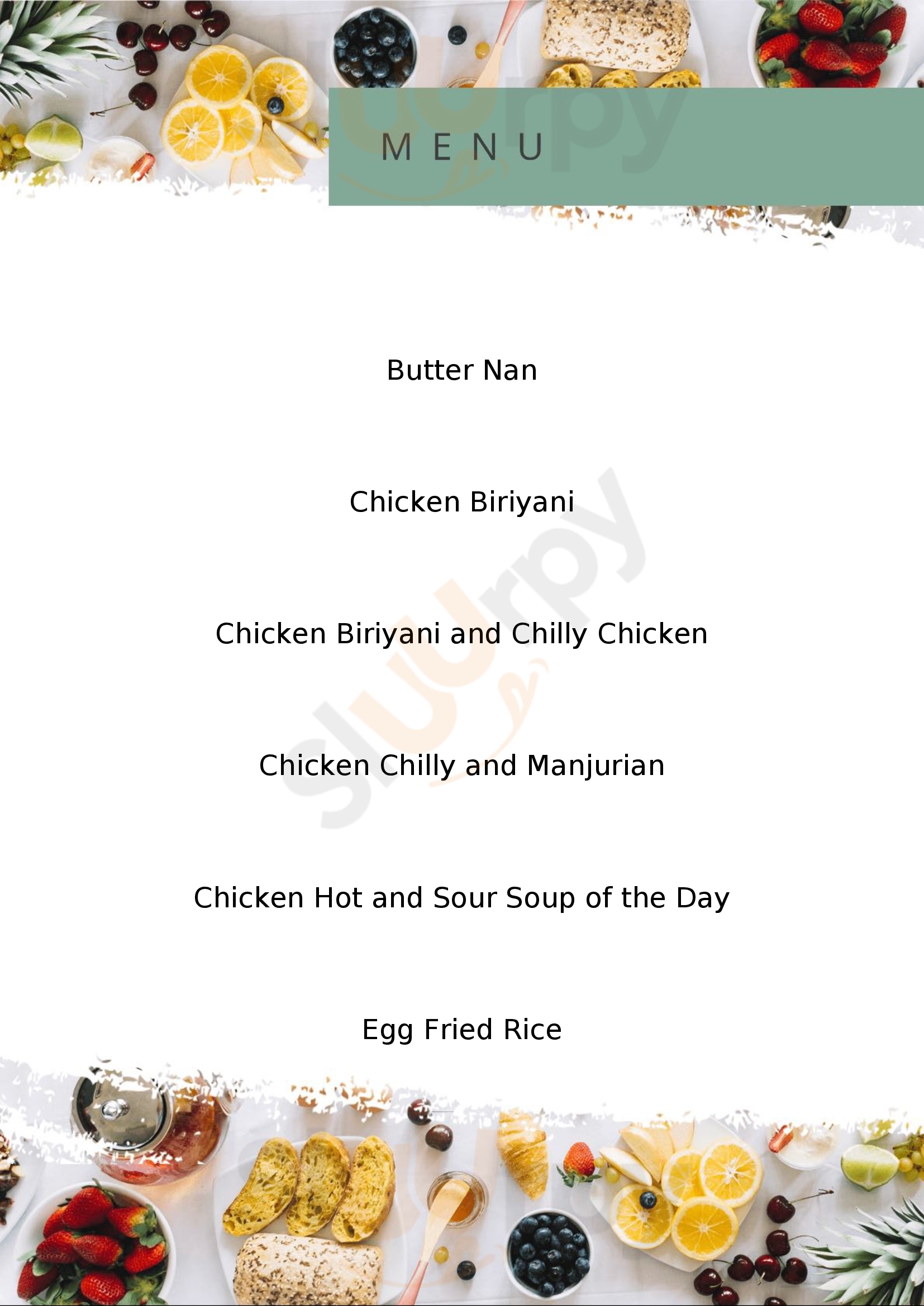 Hotel Topform Payyanur Menu - 1