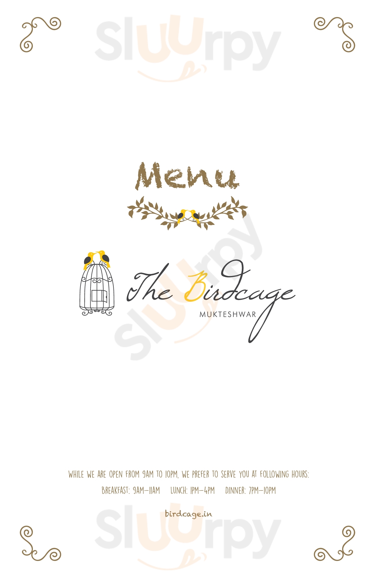 Restaurant At The Birdcage Mukteshwar Menu - 1