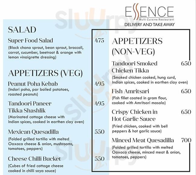 Essence Restaurant Zirakpur Menu - 1