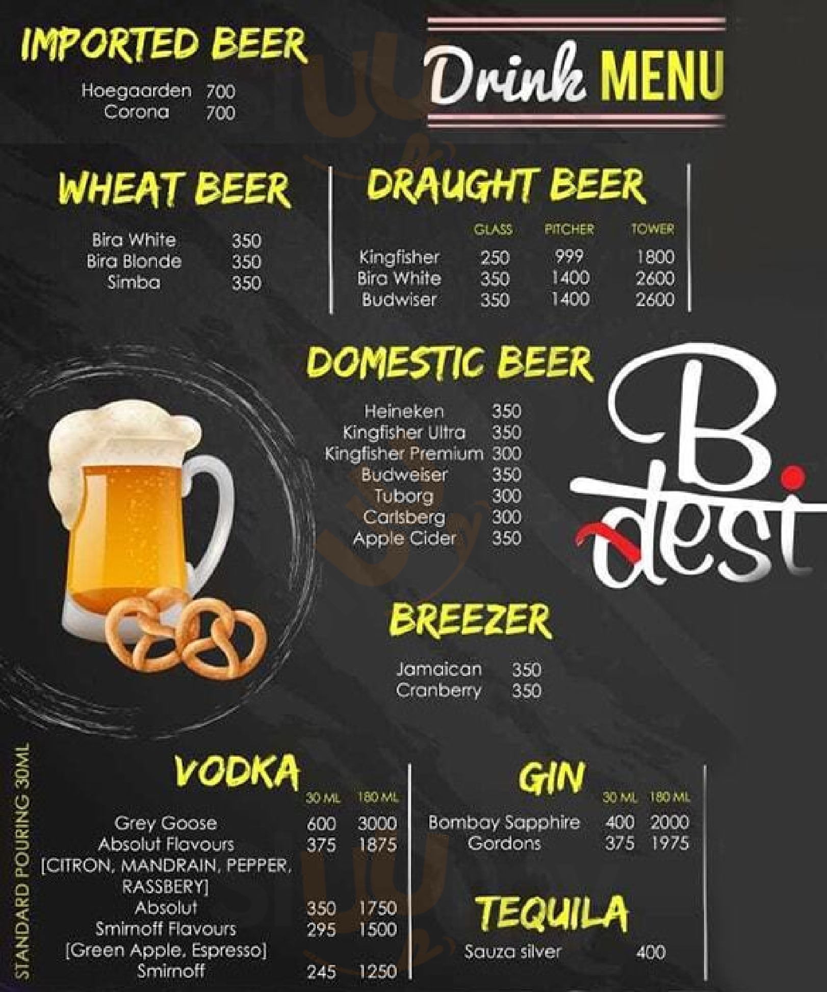 B-desi Cafe And Bar Navi Mumbai Menu - 1