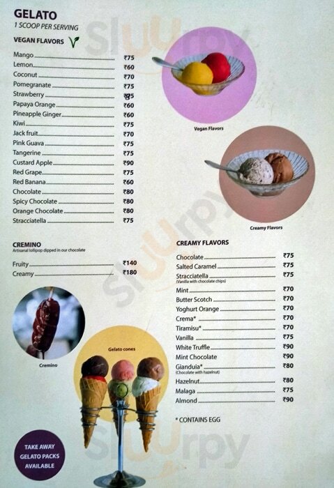 Gelato Factory Pondicherry Menu - 1