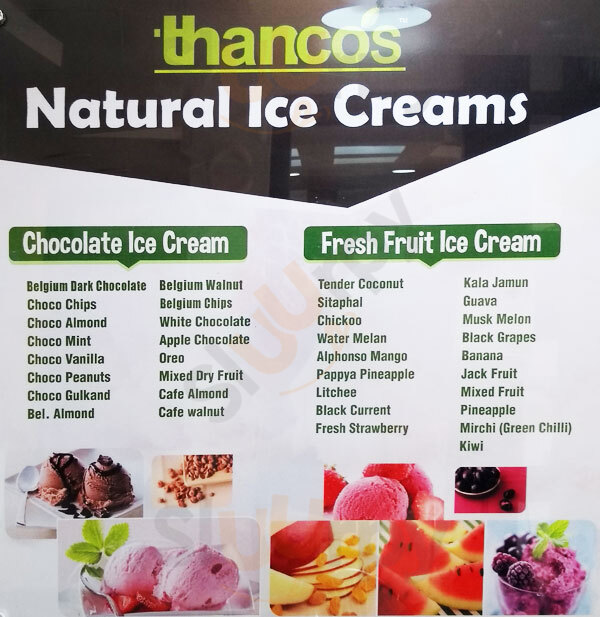 Thanco's Natural Ice Creams Pondicherry Menu - 1