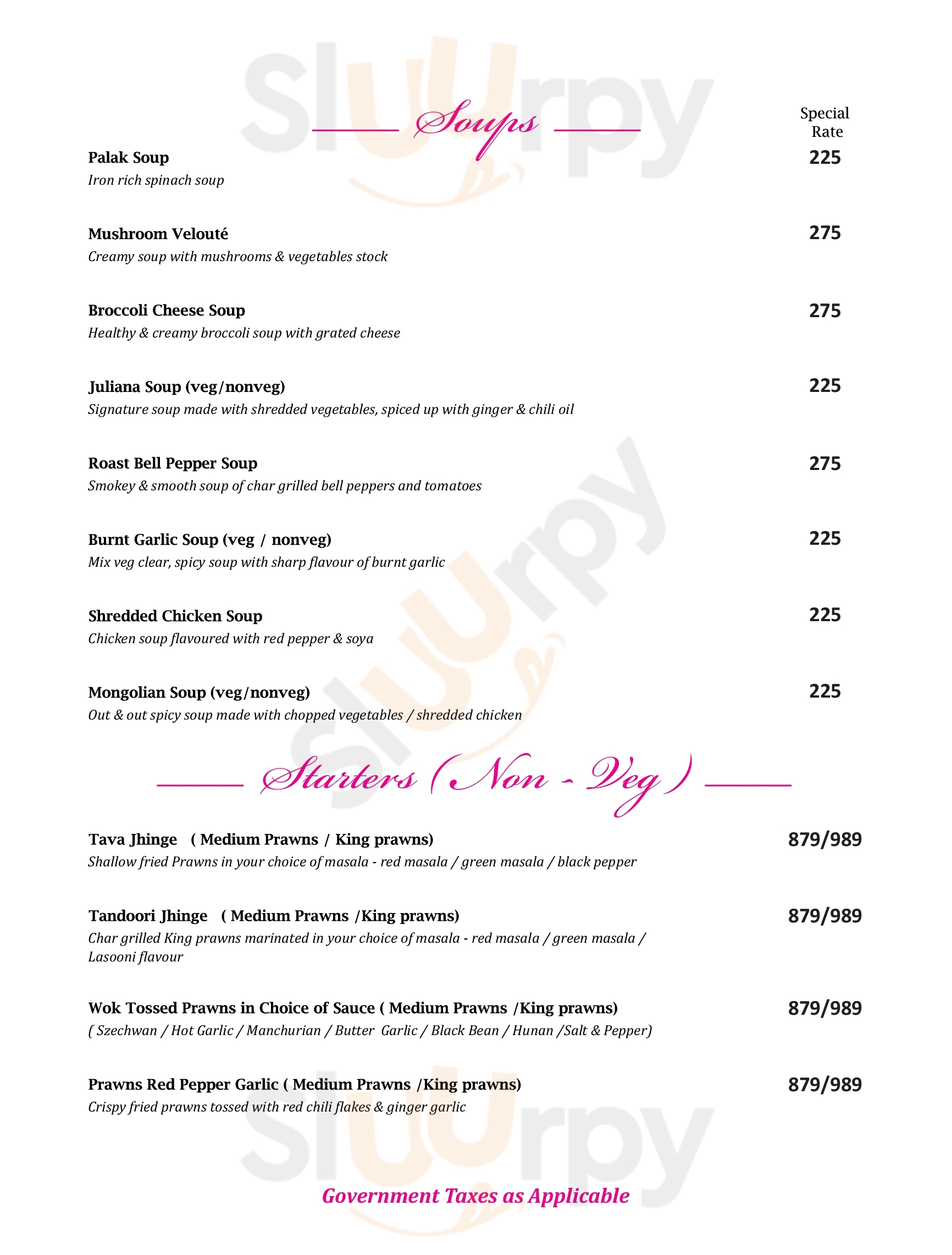 Garden Court Restaurant Navi Mumbai Menu - 1