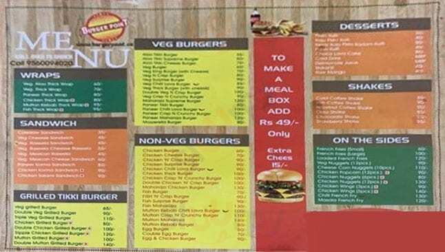 Burger Point Greater Noida Menu - 1