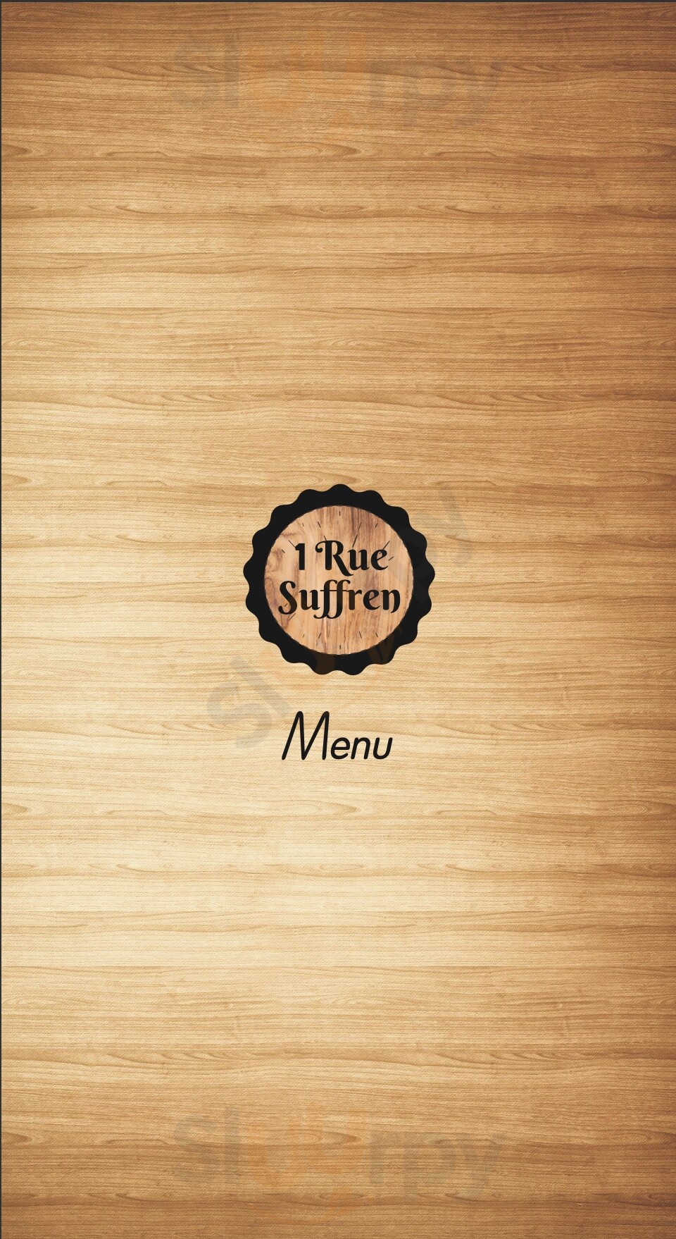 1 Rue Suffren Pondicherry Menu - 1