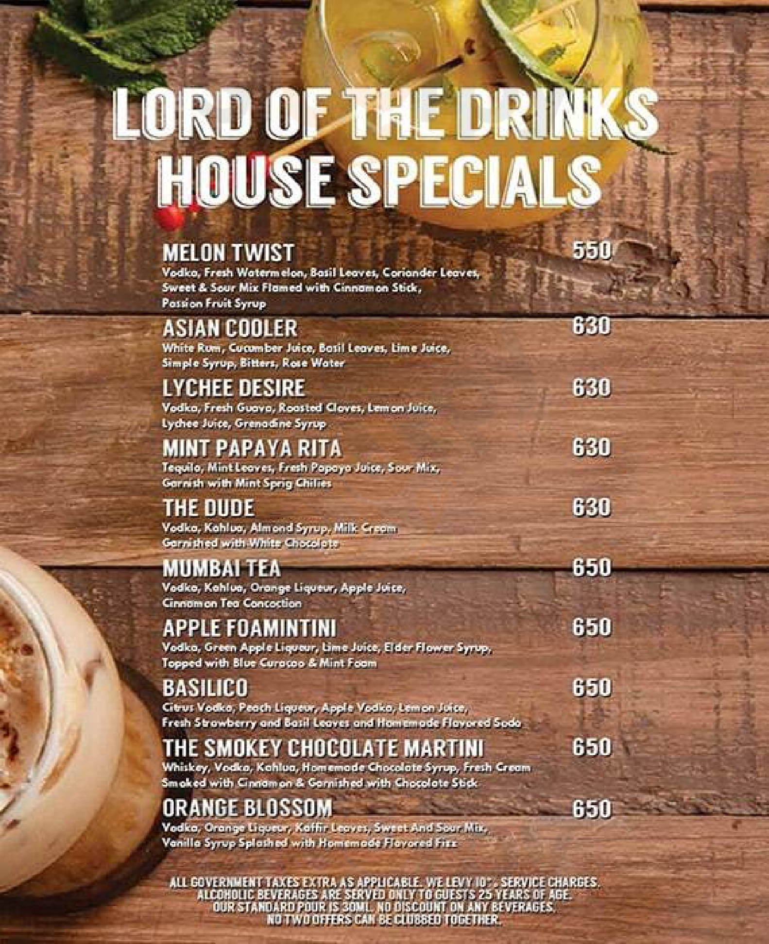 Lord Of The Drinks Mumbai Menu - 1