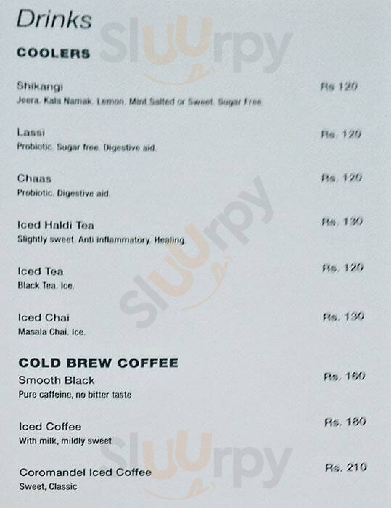 Fabcafe By Fabindia New Delhi Menu - 1