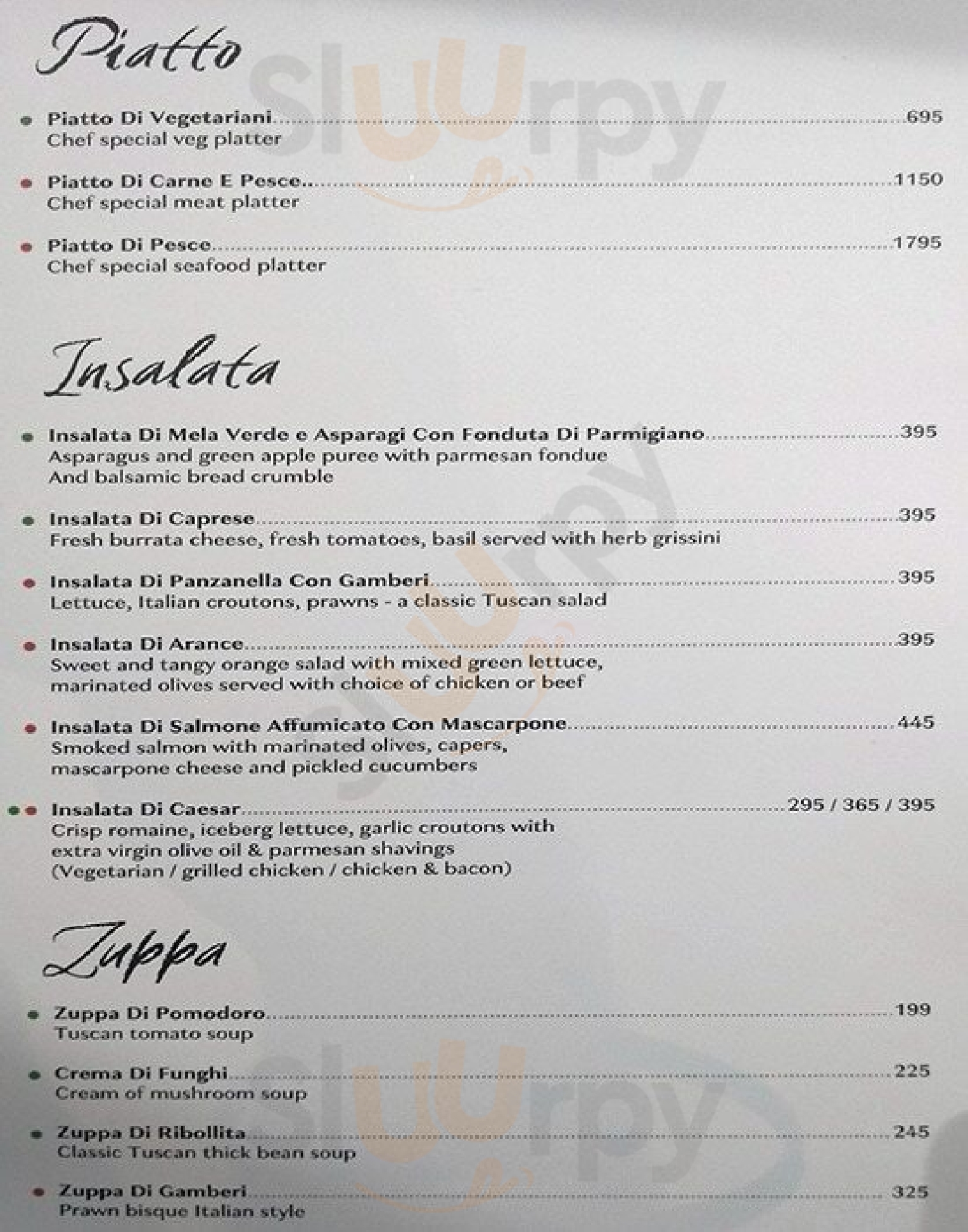 Chianti Ristorante Chennai District Menu - 1