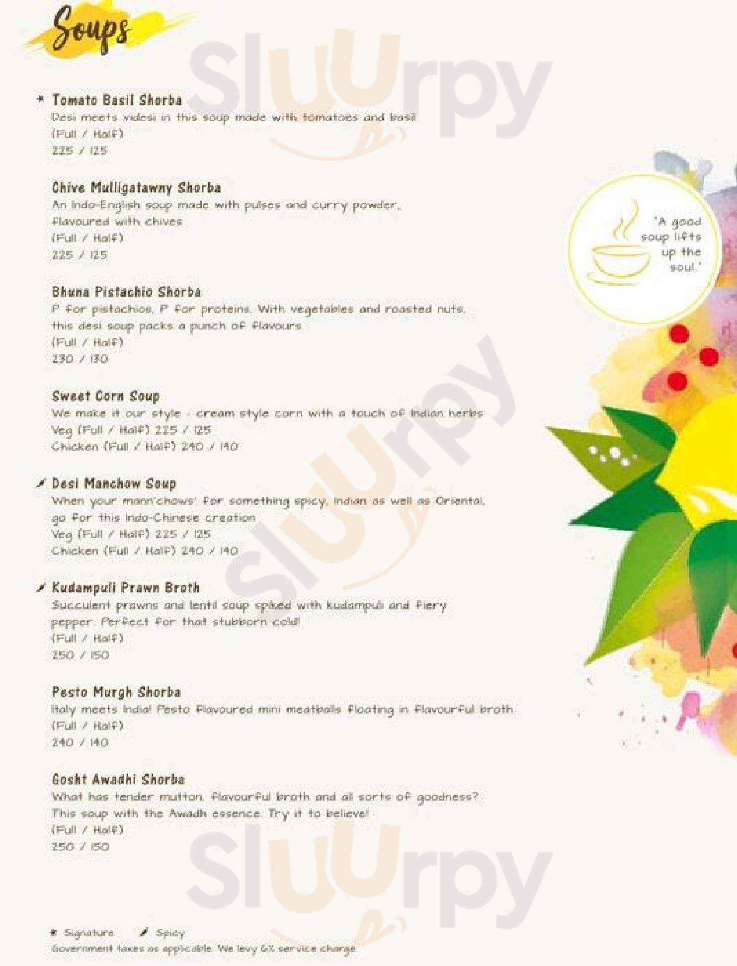 The Yellow Chilli Mumbai Menu - 1