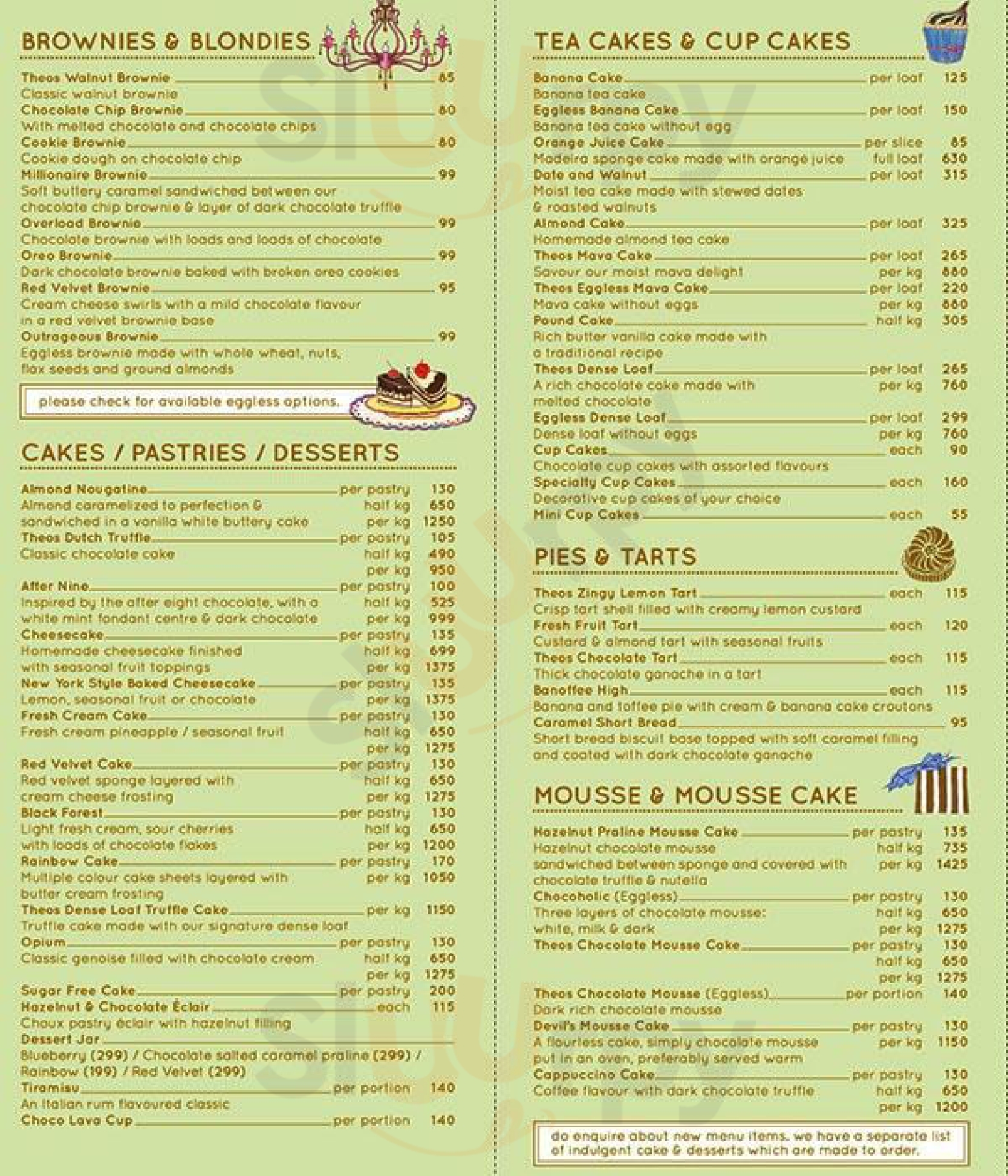 Theobroma Patisserie Mumbai Menu - 1