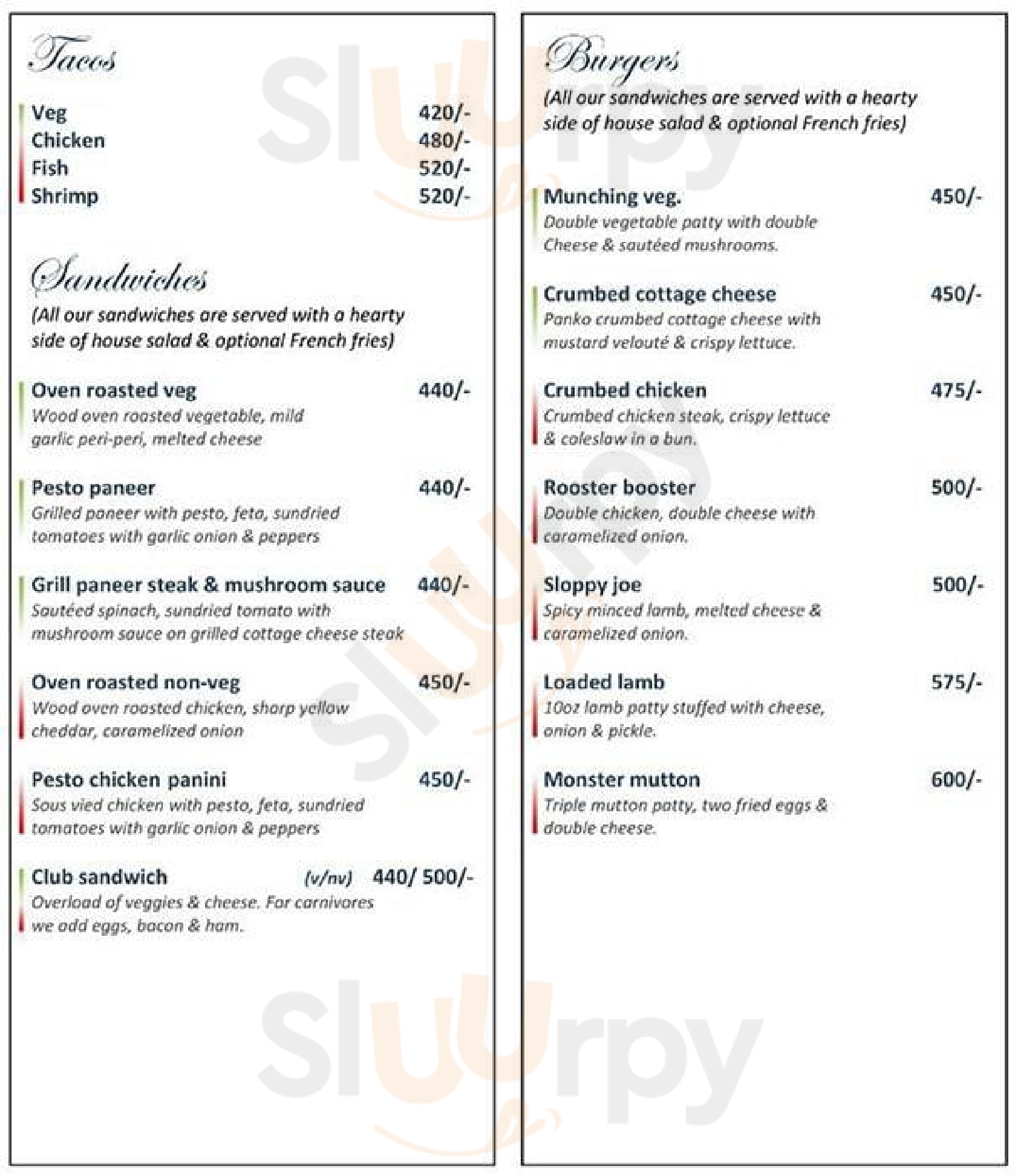 The Branch Cafe New Delhi Menu - 1