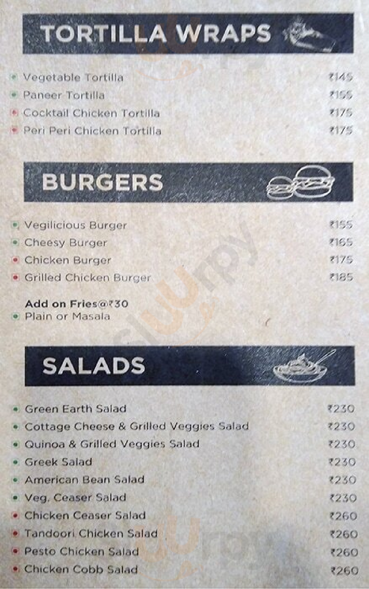 Raro Bakery & Cafe New Delhi Menu - 1